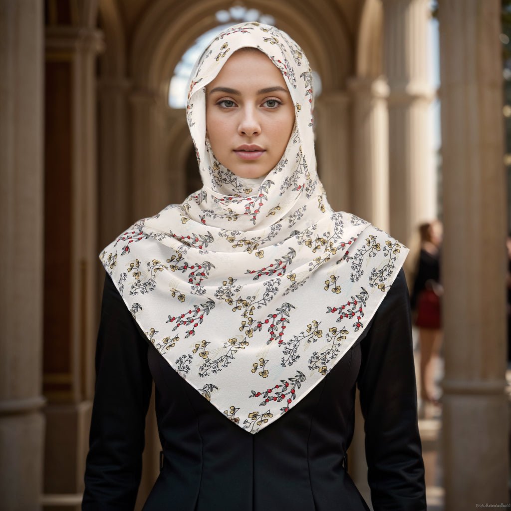 Cascading Floral Hijab - Divinity Collection