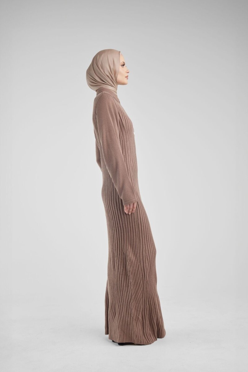 Knitted Polo Dress - Hijab House - Divinity Collection