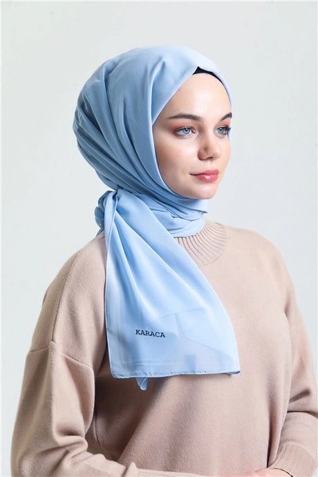 Karaca Crepe Lux Chiffon Hijab - Baby Blue - Divinity Collection