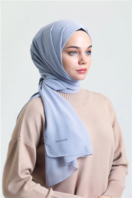 Karaca Crepe Lux Chiffon Hijab - Dove - Divinity Collection