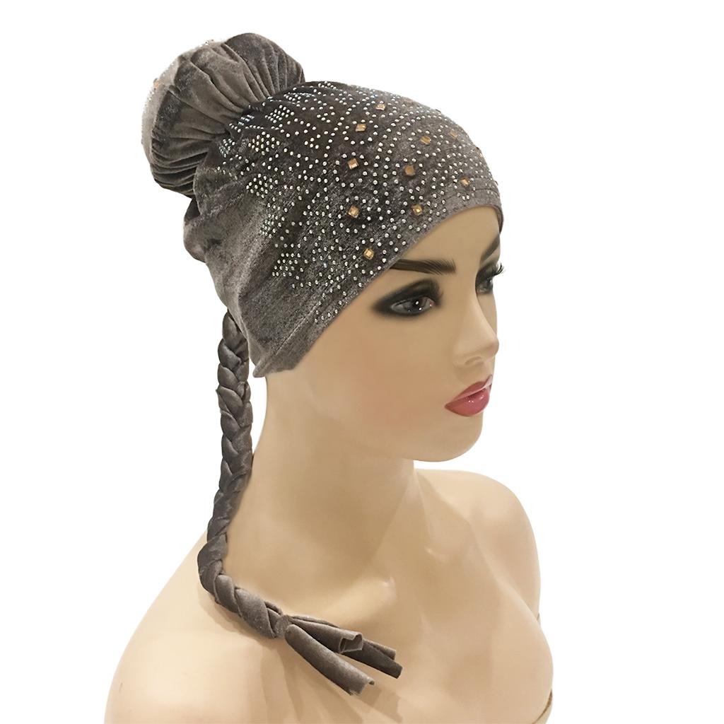 Layla Turban Cap - Grey - Divinity Collection