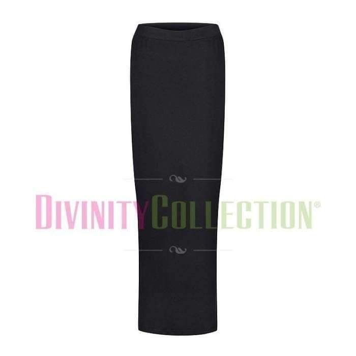 Pencil Jersey Skirt - Black - Divinity Collection