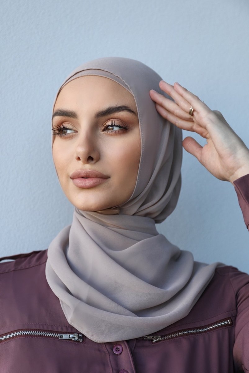 Plain Chiffon Misty Lilac Hijab - Divinity Collection