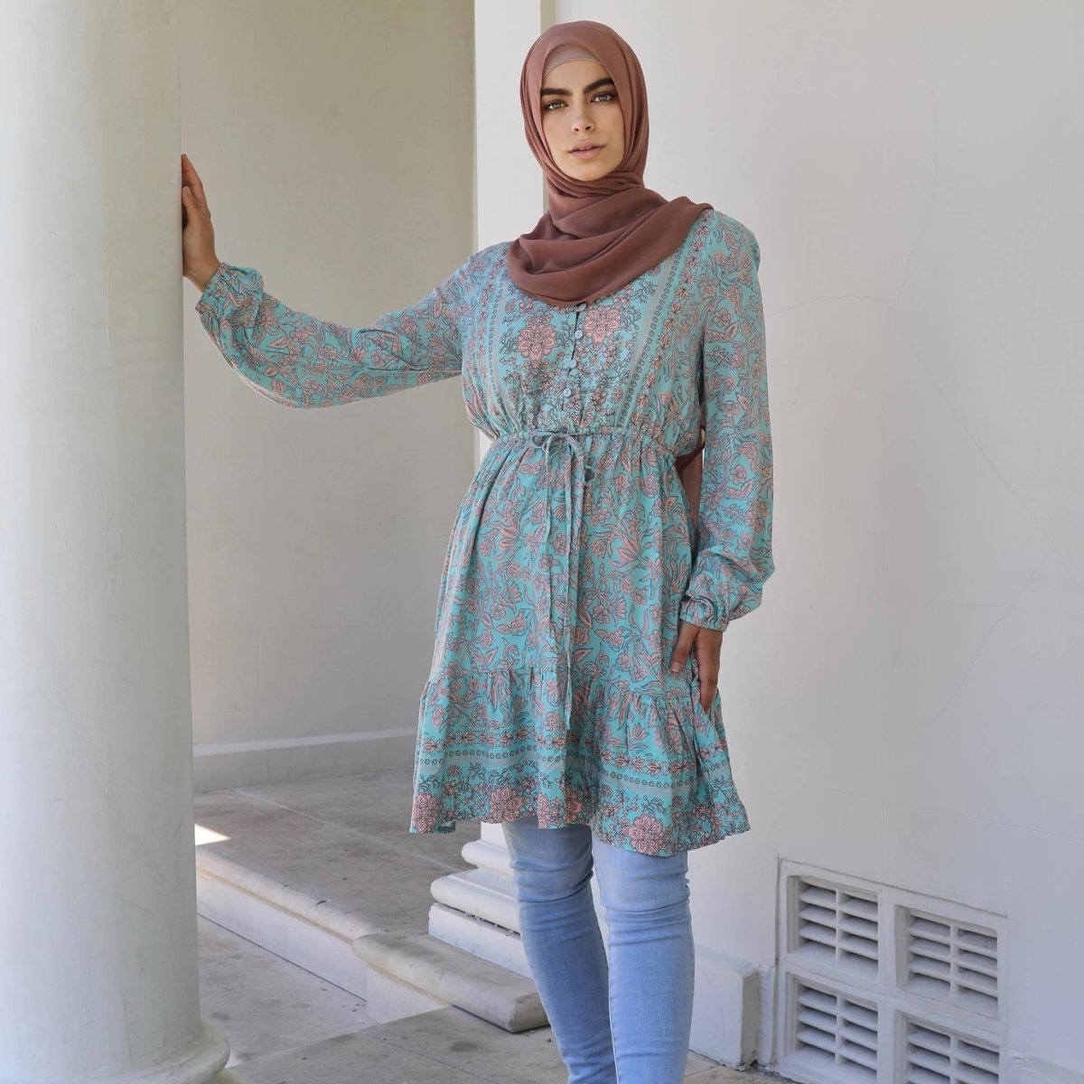 Gorgeous Mint Floral Tunic 🥰... - Divinity Collection