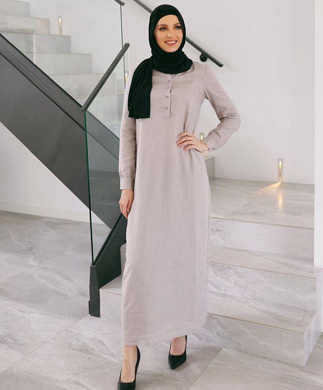 New | Stone Linen Abaya... - Divinity Collection