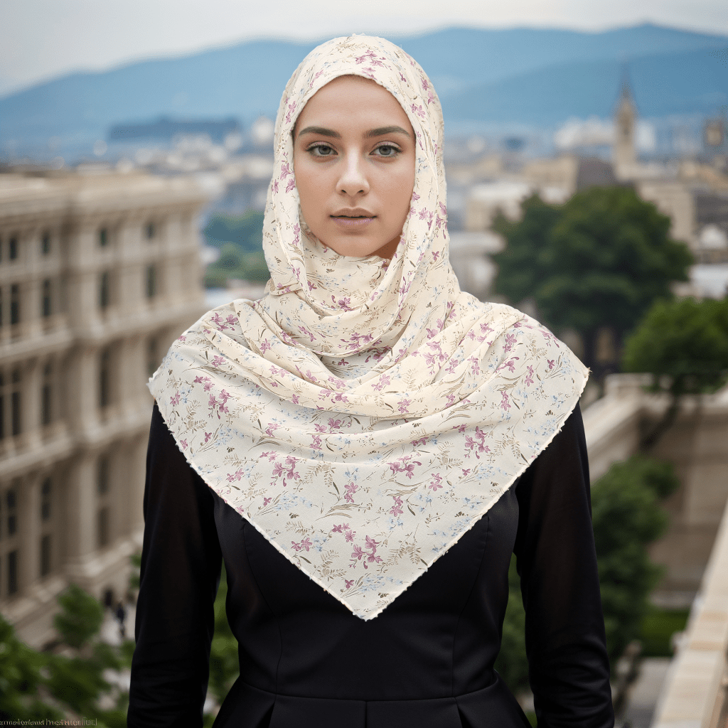 Dazzling Delight Floral Hijab - Divinity Collection