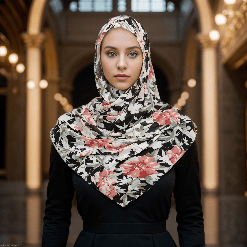 floral hijab