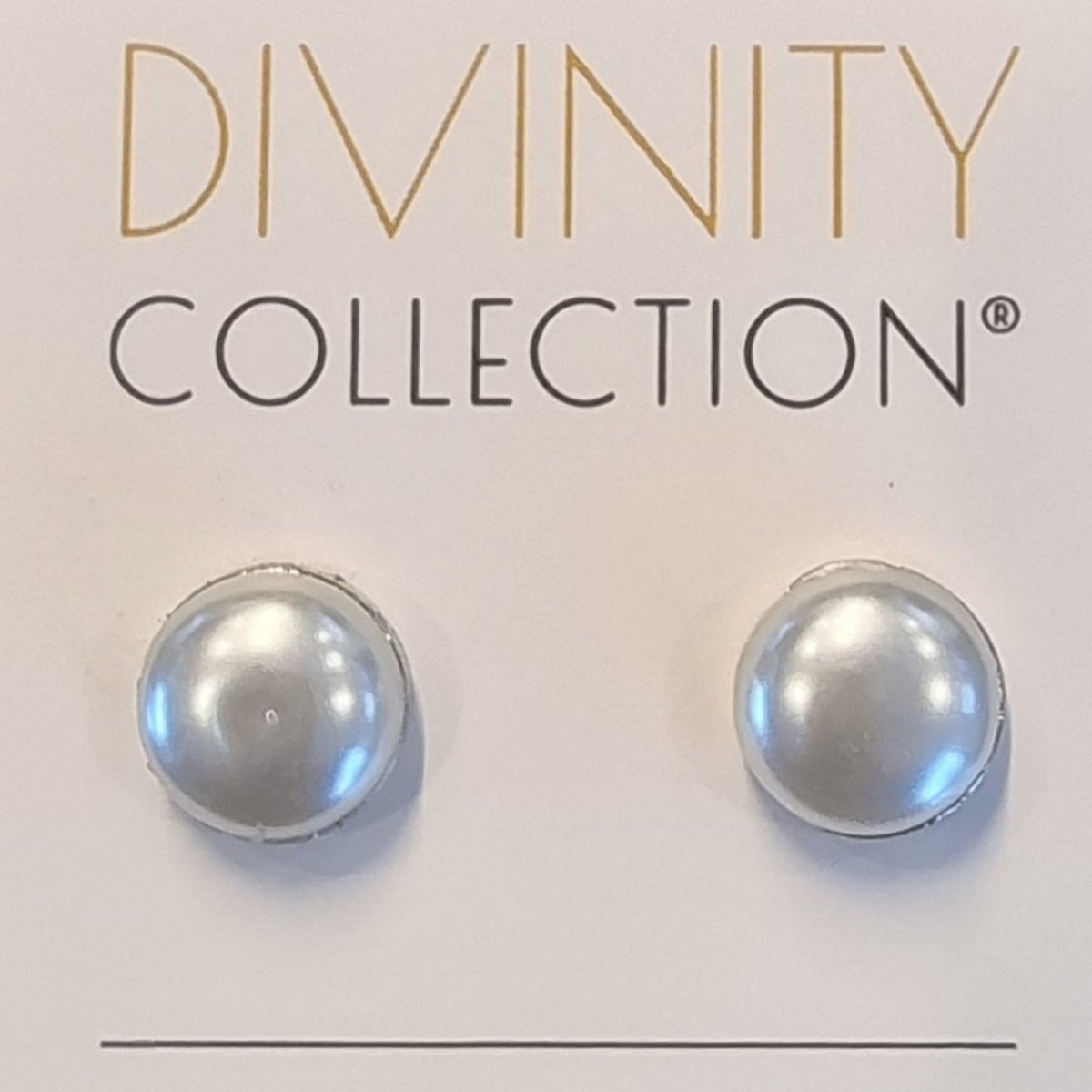 2 Pairs Small White Magnetic Hijab Pearl Pins (4Pcs) - Divinity Collection