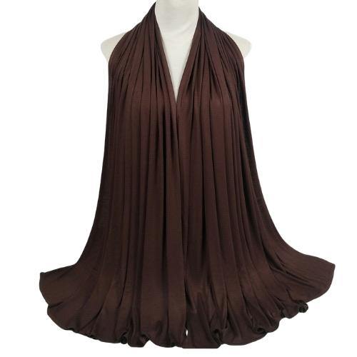 Cotton Soft Jersey Maxi Hijab Scarf - Chocolate - Divinity Collection