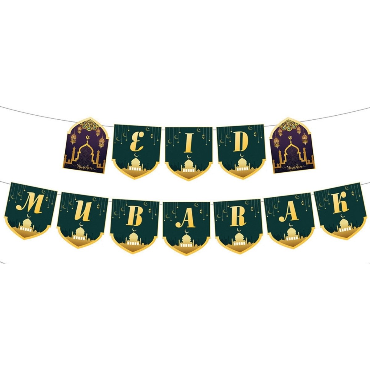 Eid Mubarak Letter Banner - Divinity Collection