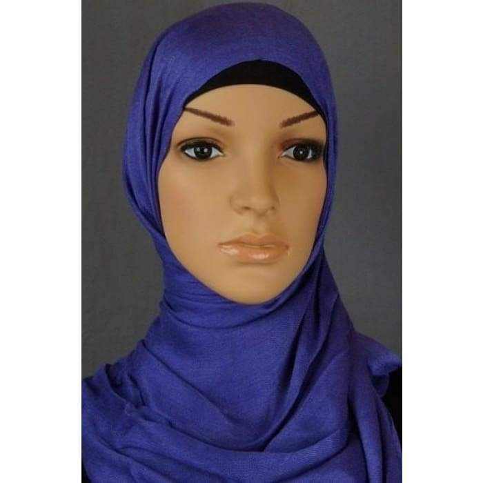 Electric Blue Fringe Hijab - Divinity Collection