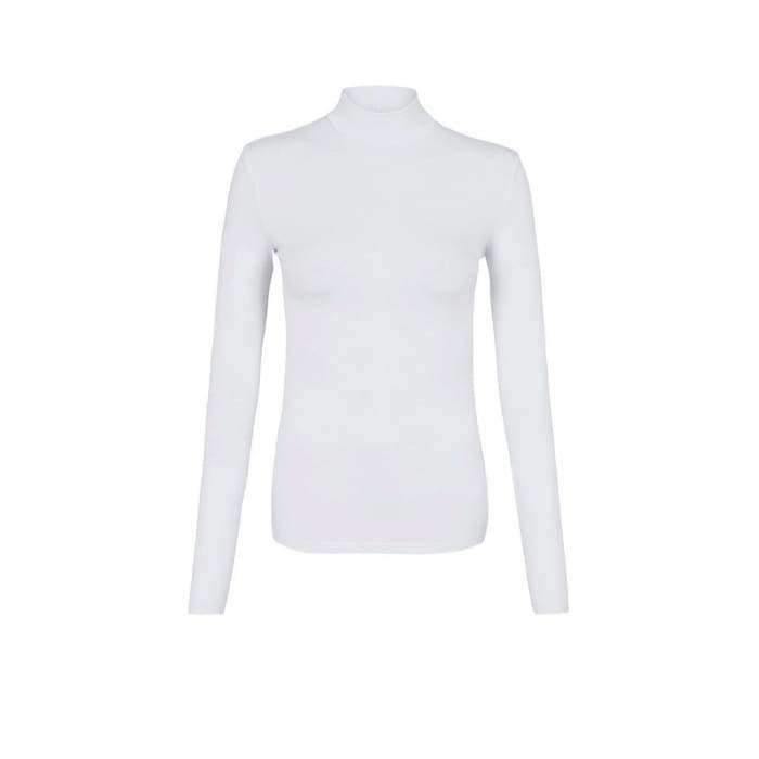 High Neck Cotton Body Top - White - Divinity Collection