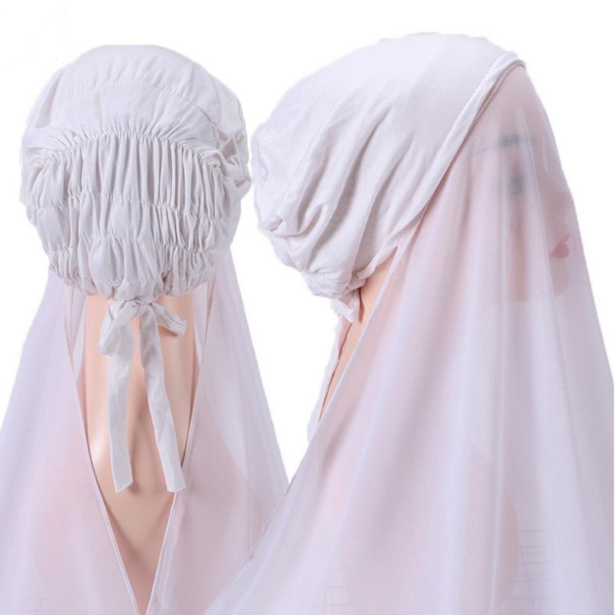Instant Chiffon Hijab - White - Divinity Collection
