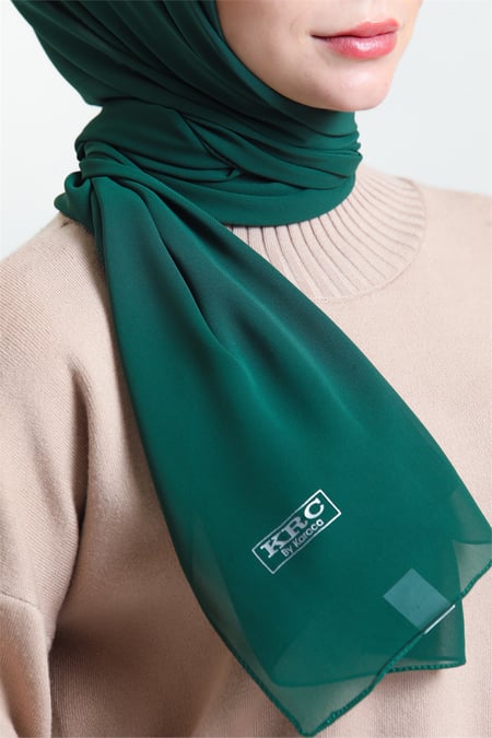 Karaca Crepe Lux Chiffon Hijab - Green - Divinity Collection