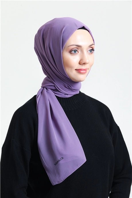 Karaca Crepe Lux Chiffon Hijab - Lilac - Divinity Collection