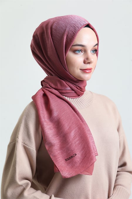Karaca Shimmer Glitter Shawl - Dried Rose - Divinity Collection
