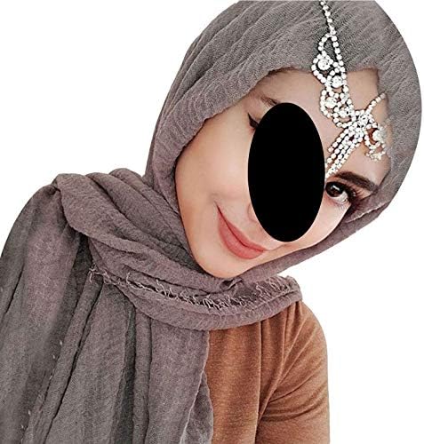 Light Brown Crinkle Hijab - Divinity Collection