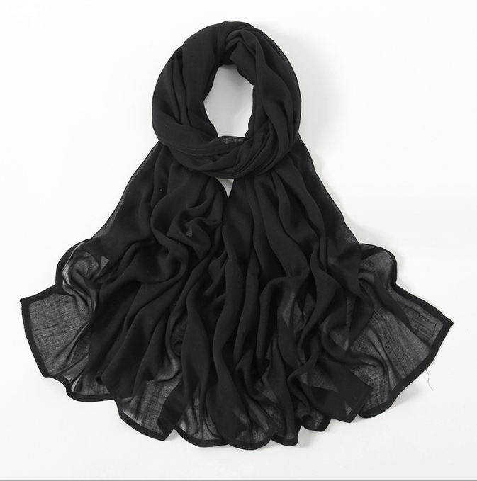 Lux Premium Viscose Black Hijab - Divinity Collection