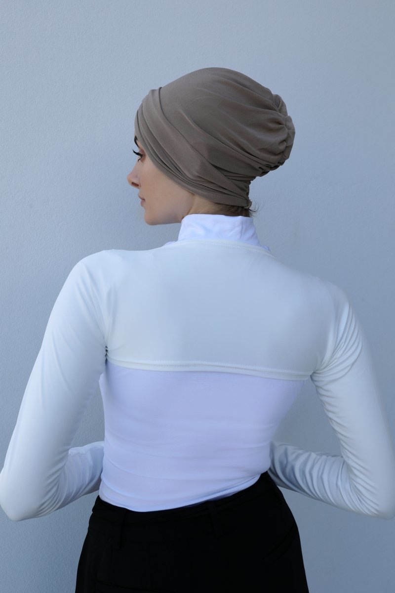 Luxurious Milk Silk Sleeves One Piece - White - Divinity Collection