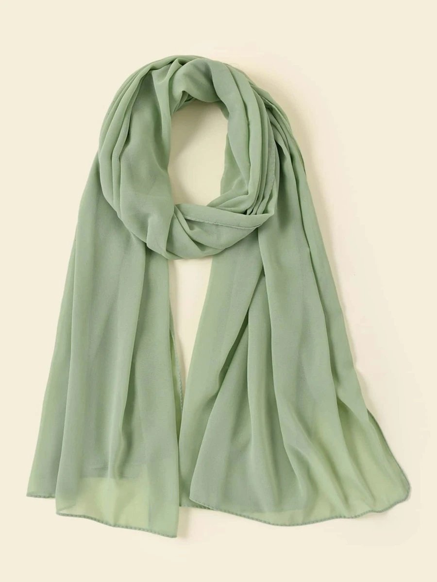 Matcha Plain Chiffon Hijab - Divinity Collection