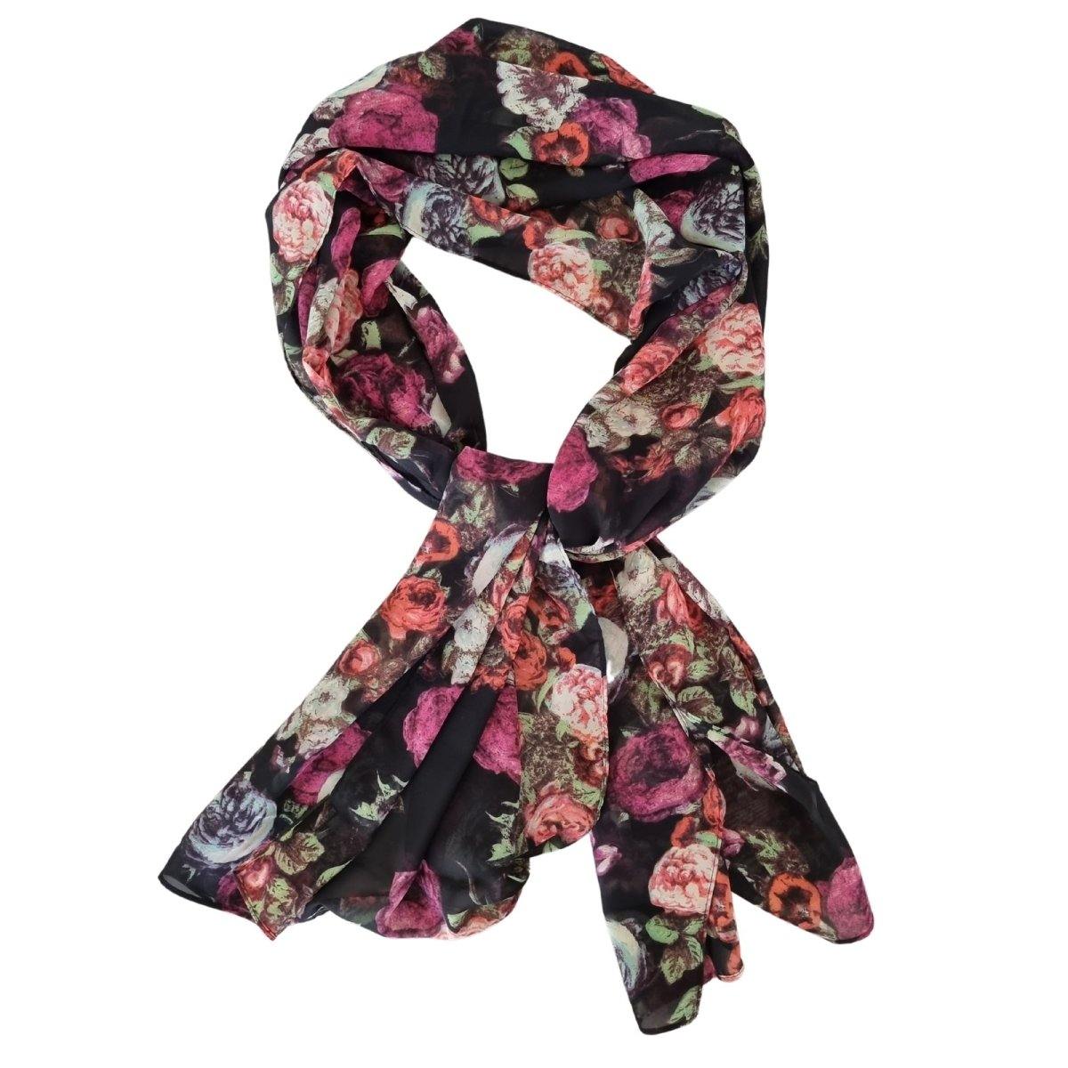Midnight Floral Hijab - Divinity Collection