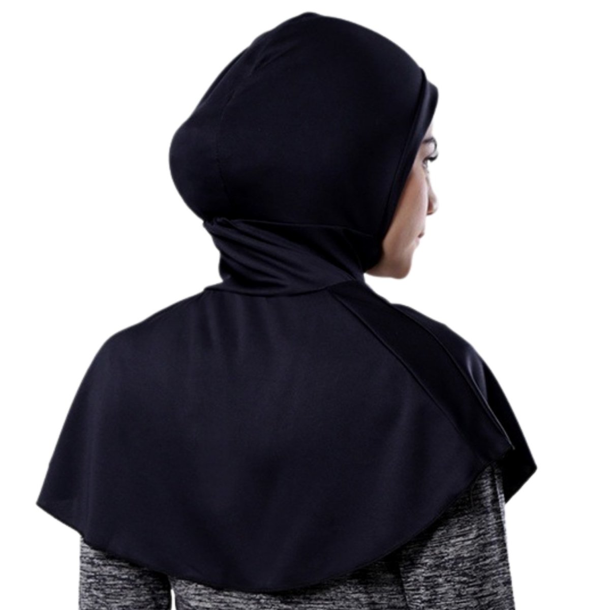 Milk Silk Instant One Piece Hijab - Black - Divinity Collection