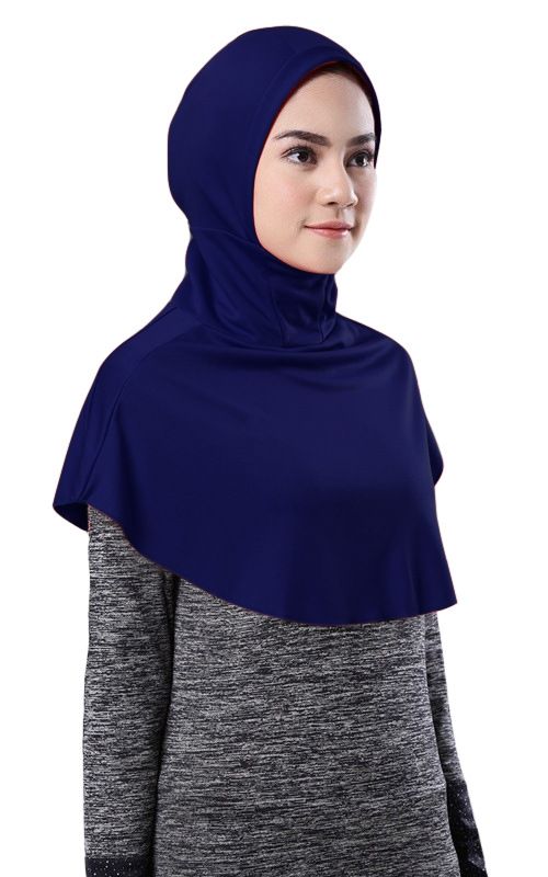 Milk Silk Instant One Piece Hijab - Navy - Divinity Collection
