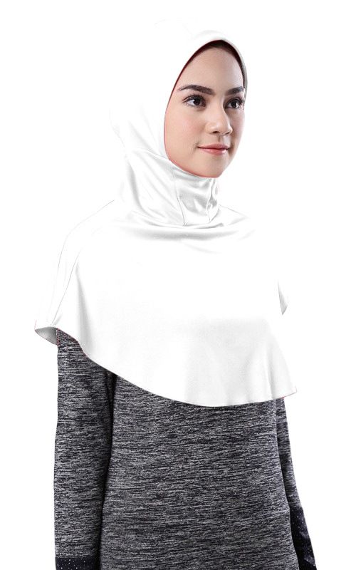 Milk Silk Instant One Piece Hijab - White - Divinity Collection