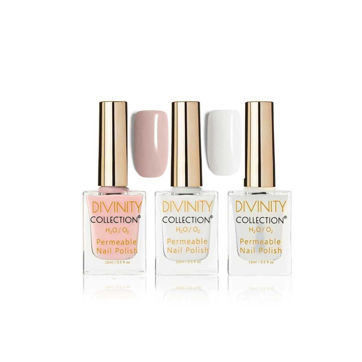 Nude French Manicure Bundle Halal Nail Polish - Divinity Collection