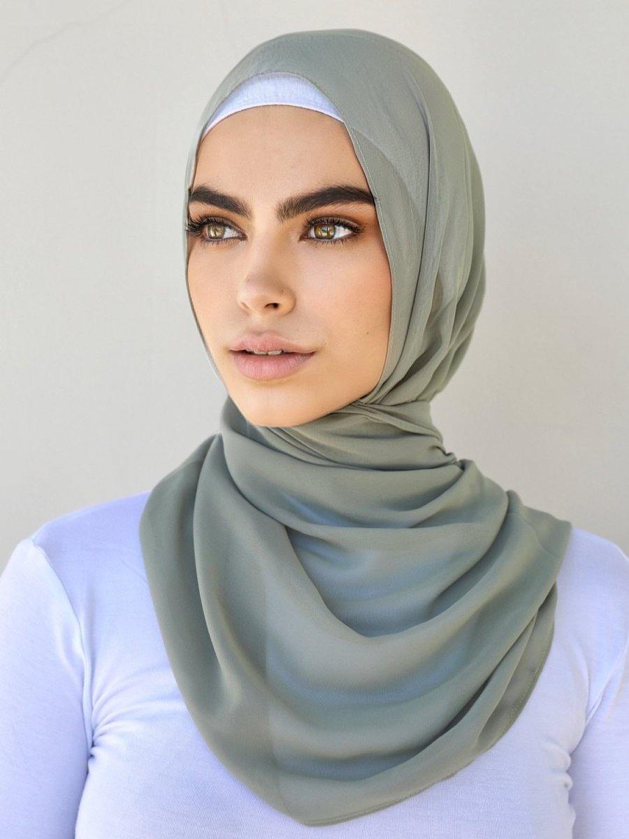 Pistachio Chiffon Hijab - Divinity Collection