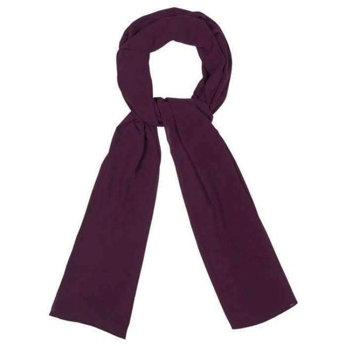 Plain Chiffon Dark Purple Hijab - Divinity Collection