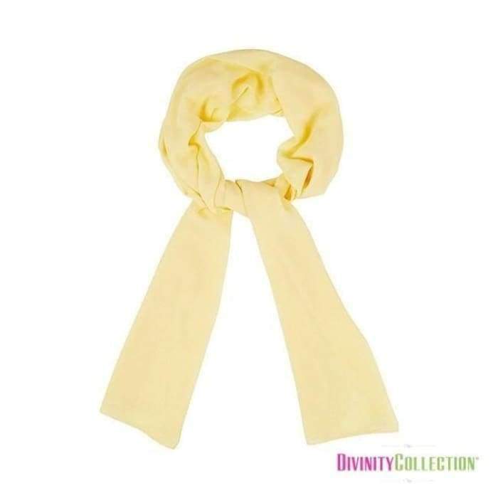Plain Chiffon Light Yellow Hijab - Divinity Collection