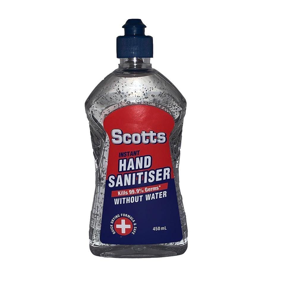 Scotts Hand Sanitiser Gel 450ml Australian Made - Divinity Collection