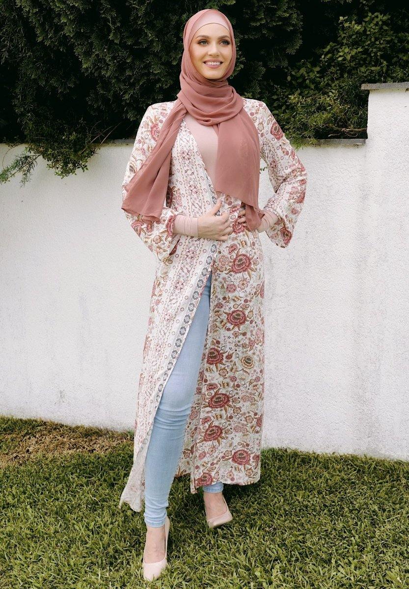 Summer Floral Maxi Cape - Divinity Collection