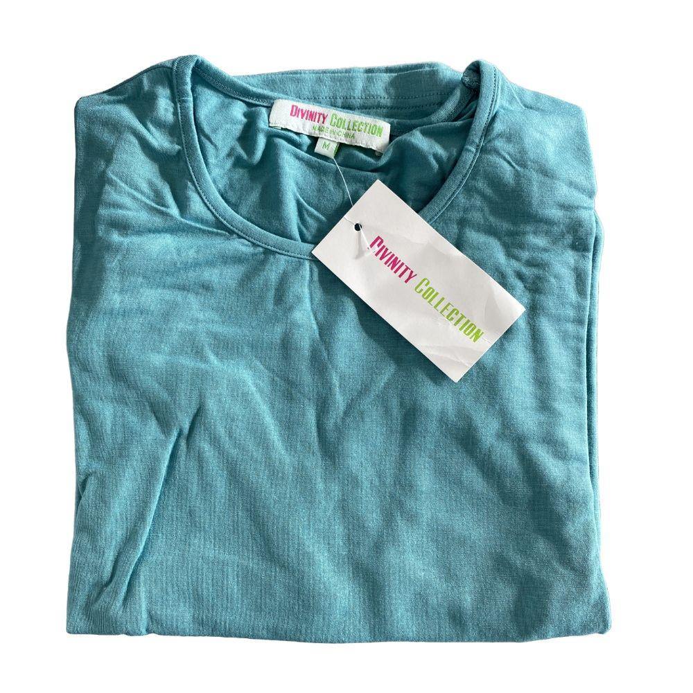 Teal Long Sleeve Cotton Top - Divinity Collection