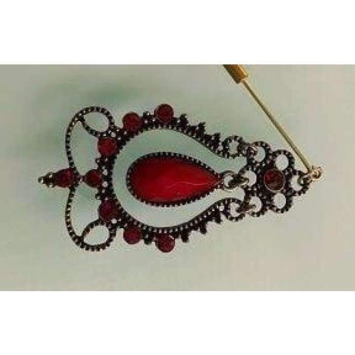 Vintage Hijab Pin – Maroon - Divinity Collection