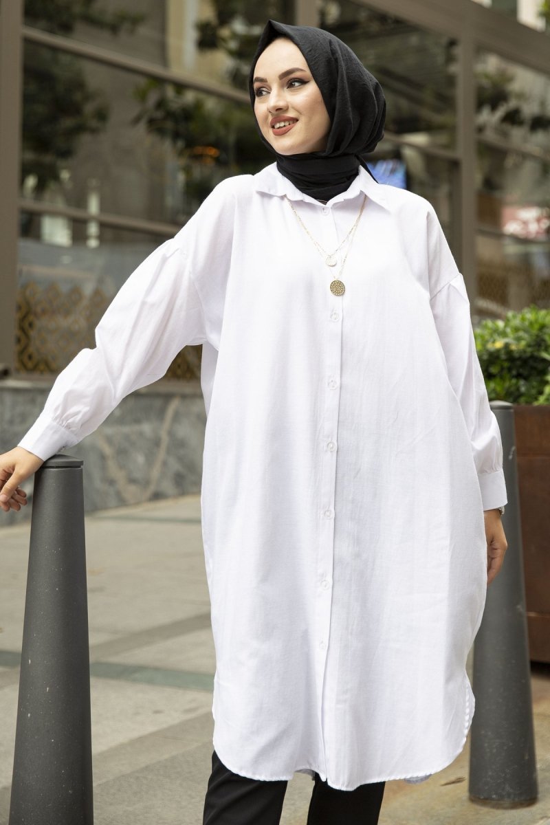 White Oversized Shirt - Divinity Collection