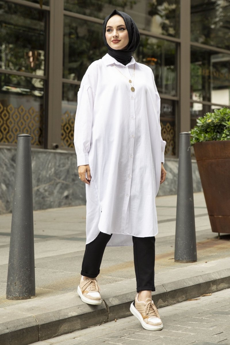 White Oversized Shirt - Divinity Collection